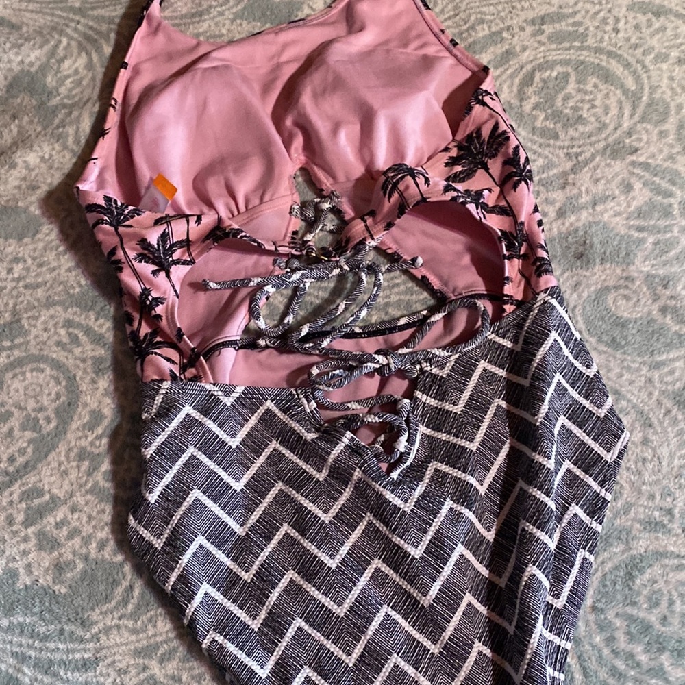 🎄 No boundaries Sexy palm tree One piece - Picture 3 of 5